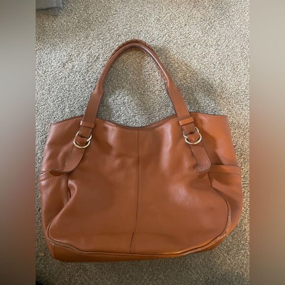 Cole Haan Light Brown Very Soft Leather Shoulder Bag Purse In Great Condition - Picture 2 of 13